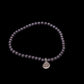 Dark Grey Bracelet Small Bead (4mm)