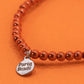 Orange Bracelet Small Bead (4mm)