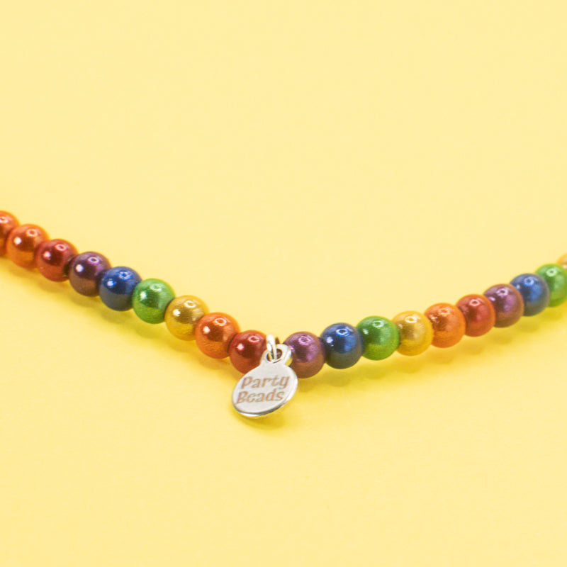 Rainbow Necklace Small Bead (4mm)