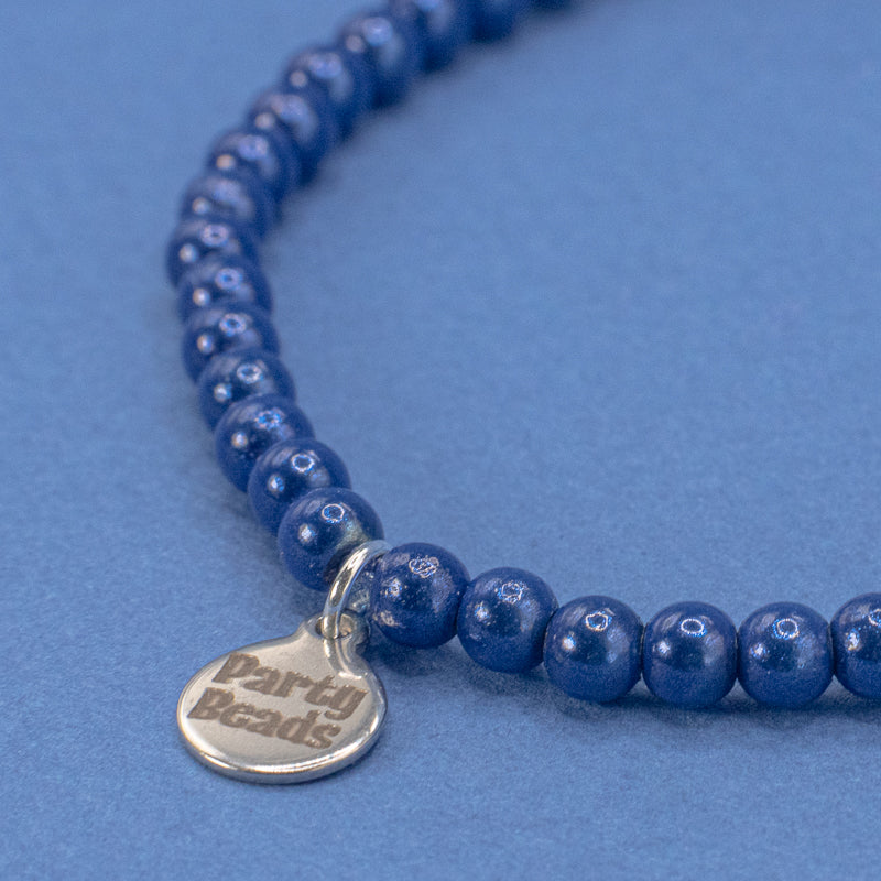 Royal Blue Necklace Small Bead (4mm)