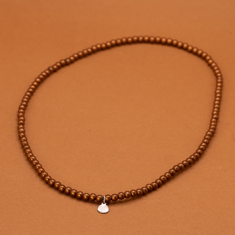Brown Necklace Small Bead (4mm)