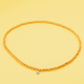 Dark Gold Necklace Small Bead (4mm)