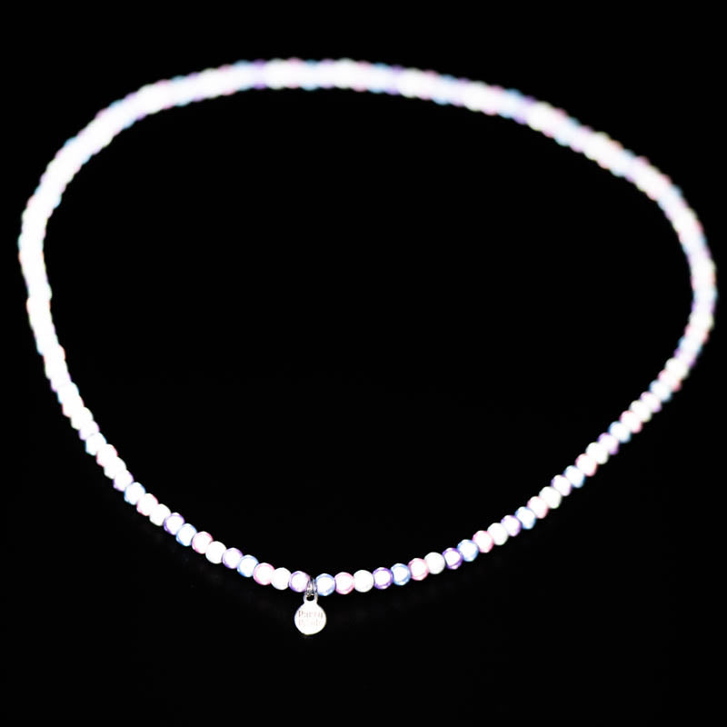 Pastel Rainbow Necklace Small Bead (4mm)