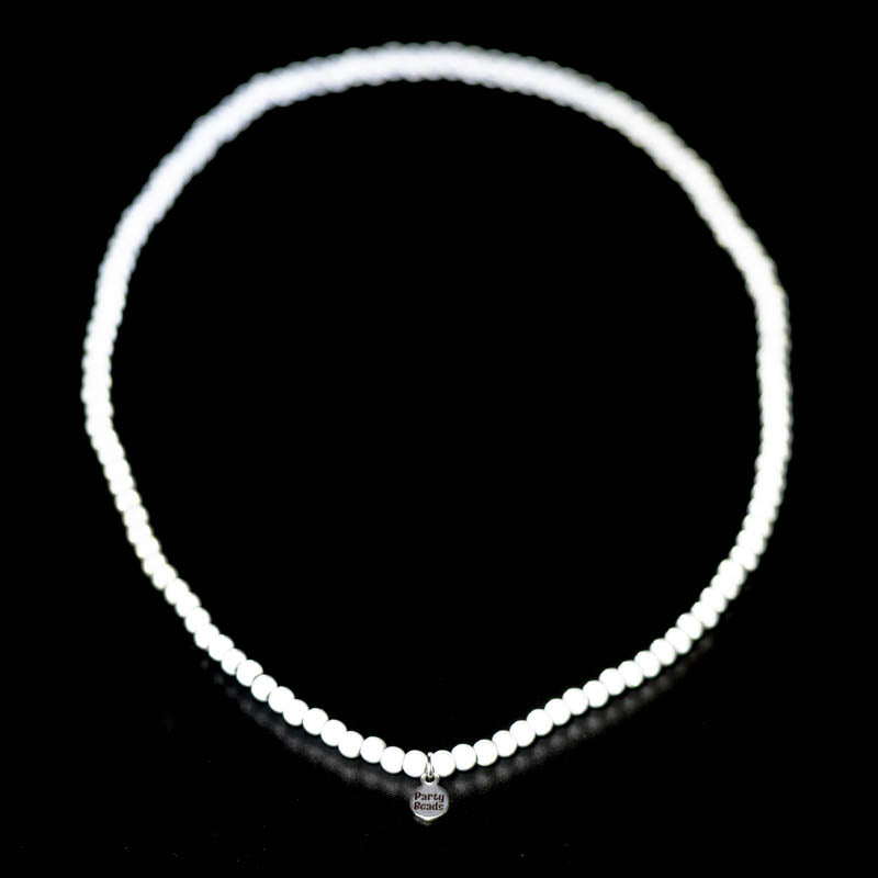 White Necklace Small Bead (4mm)
