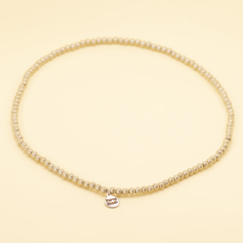 Gold Necklace Small Bead (4mm)