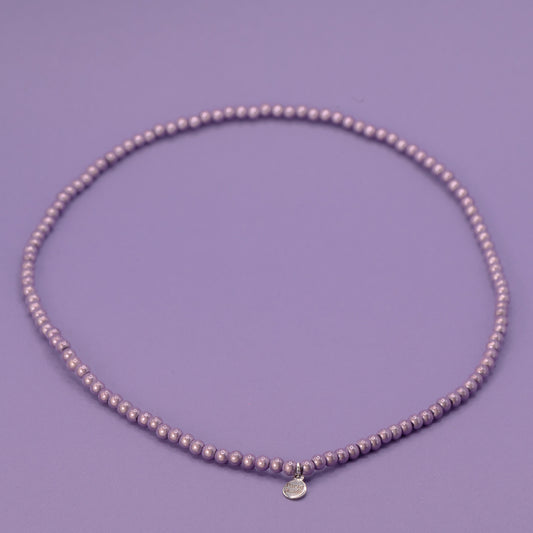 Lilac Necklace Small Bead (4mm)