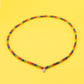 Rainbow Necklace Small Bead (4mm)