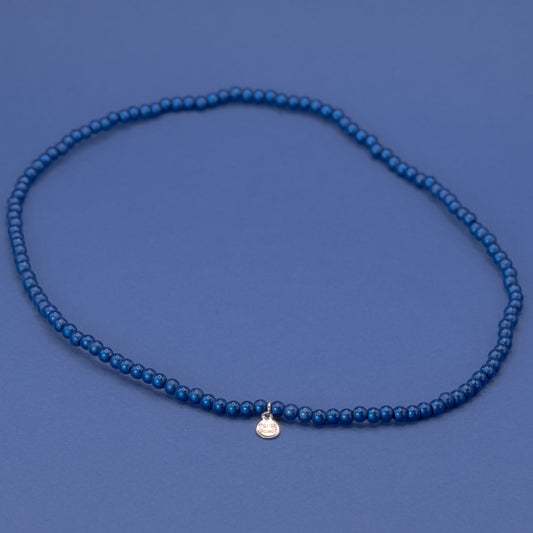 Royal Blue Necklace Small Bead (4mm)