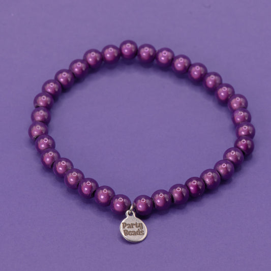 Dark Purple Bracelet Medium Bead (6mm)