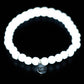White Bracelet Medium Bead (6mm)