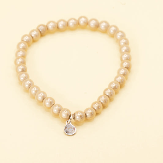 Gold Bracelet Medium Bead (6mm)