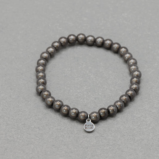 Shadow Grey Bracelet Medium Bead (6mm)