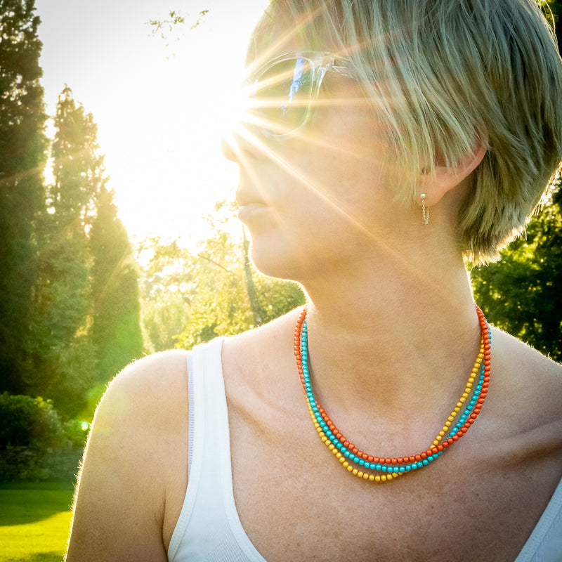 Turquoise Mixed Bead Necklace