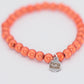 Orange Bracelet Medium Bead (6mm)